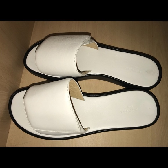 New Rag & Bone white leather slides size 39 - Picture 3 of 4